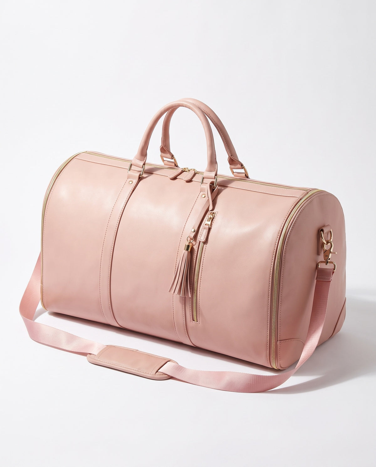 The OneBag in Blush and Champagne — three-quarter view.