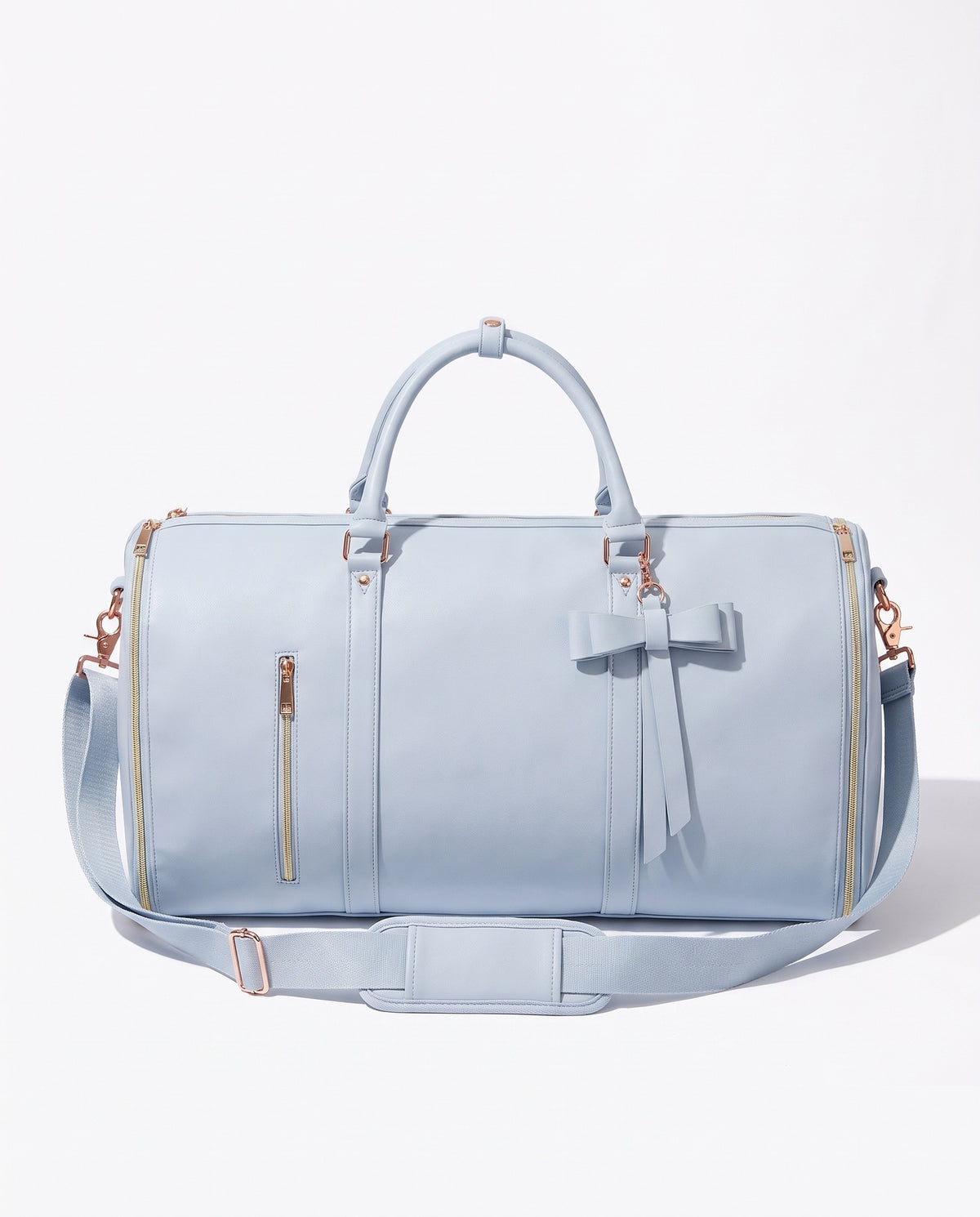 The OneBag in Como Sky — front view.