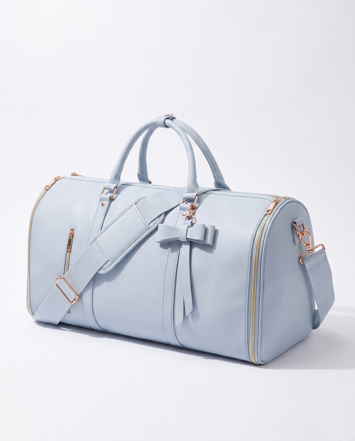 The OneBag in Como Sky — three-quarter view.